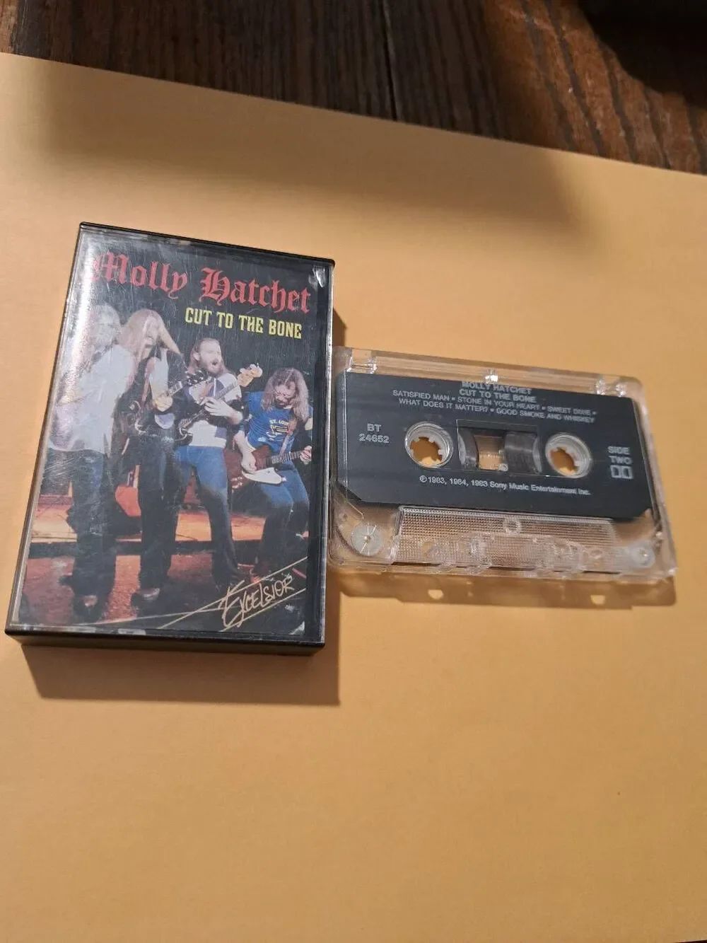 Vintage 1993 Molly Hatchet Cut to the Bone Cassette Sony Music Case Cover